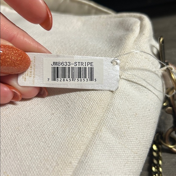 Jane Marie NWT Beaded Canvas Square Crossbody - Picture 6 of 6